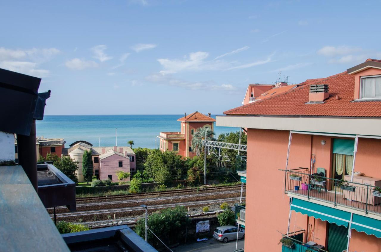 009 - Attico Sant'Anna Vista Mare 150M Dalla Spiaggia Con Terrazza Privata Apartment Sestri Levante Exterior foto